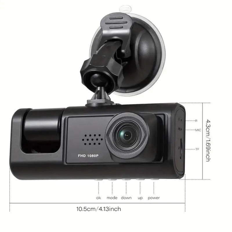 3-Camera 1080P Dash Cam